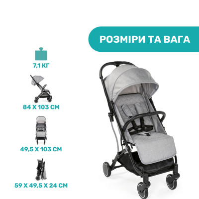 Коляска Chicco Trolleyme Stroller (79865.28)