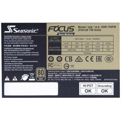 Блок живлення Seasonic 750W FOCUS Gold (SSR-750FM)