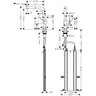 Змішувач Hansgrohe Talis M54 (72809670)