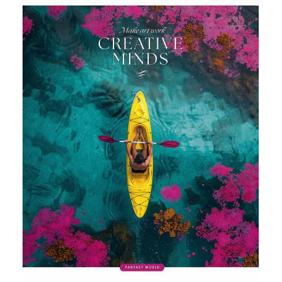 Зошит Школярик Creative minds 60 аркушів клітинка (060-3509K)