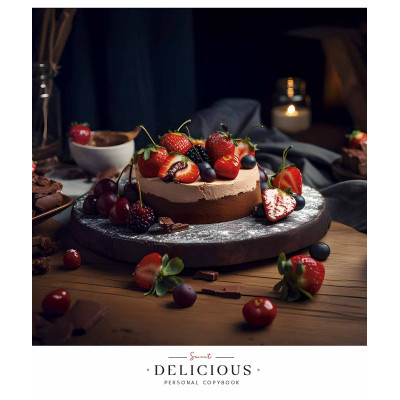 Зошит Школярик Delicious desserts 96 аркушів лінія (096-3367L)