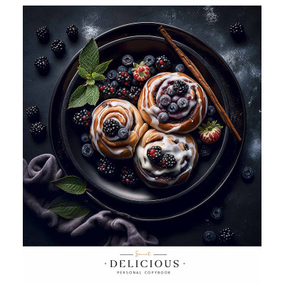 Зошит Школярик Delicious desserts 96 аркушів лінія (096-3367L)