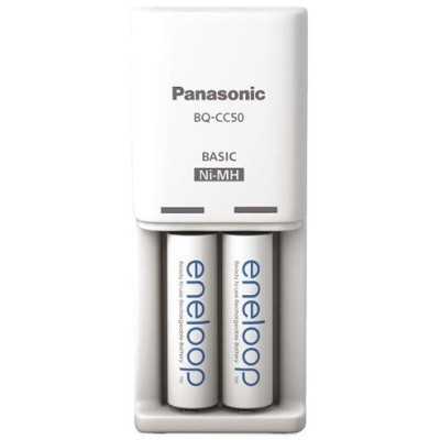 Зарядний пристрій для акумуляторів Panasonic Compact Charger + Eneloop 2AA 2000 mAh (K-KJ50MCD20E)