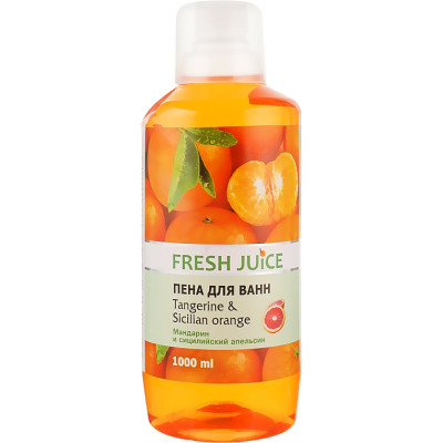 Піна для ванн Fresh Juice Tangerine &amp; Sicilian Orange 1000 мл (4823015936326)