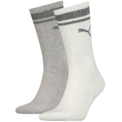 Шкарпетки Puma Crew Heritage Stripe Unisex 261058001-002 світло-сірий 43-46 (8718824801063)
