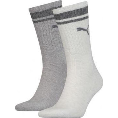 Шкарпетки Puma Crew Heritage Stripe Unisex 261058001-002 світло-сірий 43-46 (8718824801063)