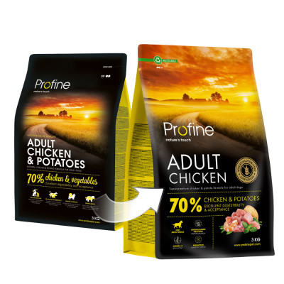 Сухий корм для собак Profine Chicken and Potatoes для дорослих собак всіх порід 3 кг (8595602570027)