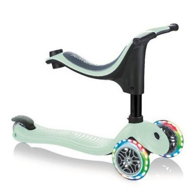 Самокат Globber GO UP SPORTY пастельно-зелений з підсвічуванням (452-206-3)