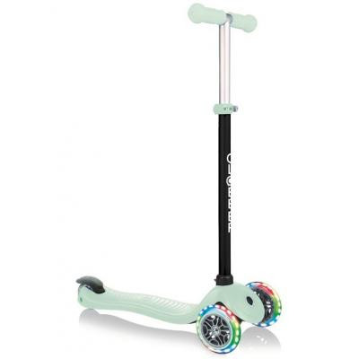 Самокат Globber GO UP SPORTY пастельно-зелений з підсвічуванням (452-206-3)