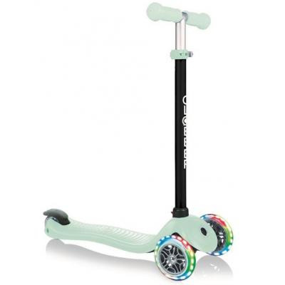 Самокат Globber GO UP SPORTY пастельно-зелений з підсвічуванням (452-206-3)