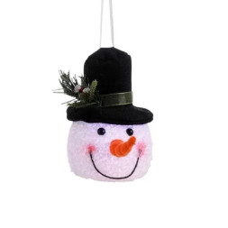 Ялинкова іграшка Luca Lighting Сніговик 14 см Чорний (8718861682953BLACK)