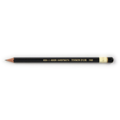 Олівець графітний Koh-i-Noor F Toison D&#039;or без гумки корпус Чорний (1900.F)
