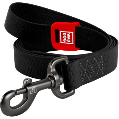 Повідок для собак WAUDOG Waterproof L-XXL Ш 25 мм Д 305 см чорний (27341)