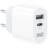 Зарядний пристрій XO L97 (1Type-C/1USB/2.4A) + Type-C - Type-C White (XO-L97-TC)
