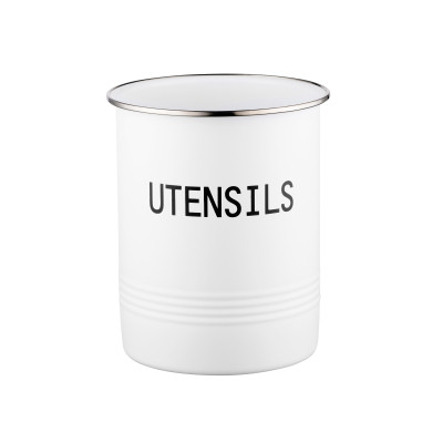 Аксесуар кухонний Ardesto Підставка для кухонного приладдя Midori 12х15.5см, метал, білий (AR0915W)