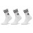 Шкарпетки Adidas Crew Sock 3str IJ0733 білий, чорний XL (46-48) (4066762034697)