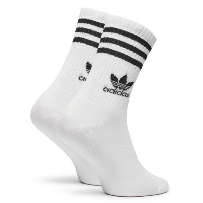 Шкарпетки Adidas Crew Sock 3str IJ0733 білий, чорний XL (46-48) (4066762034697)