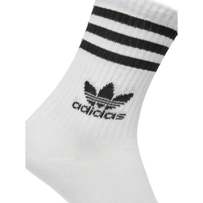Шкарпетки Adidas Crew Sock 3str IJ0733 білий, чорний XL (46-48) (4066762034697)
