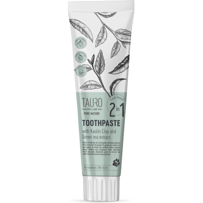 Зубная паста для животных Tauro Pro Line Pure Nature Антибактериальная 2в1 100 мл (TPLPN63382)
