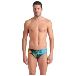 Плавки Arena Vibrant Swim Briefs 008940-550 чорний 80 (3468337526964)