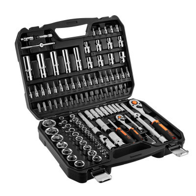 Набір інструментів Neo Tools 110шт, 1/2&quot;, 1/4&quot;, CrV, кейс (10-066)