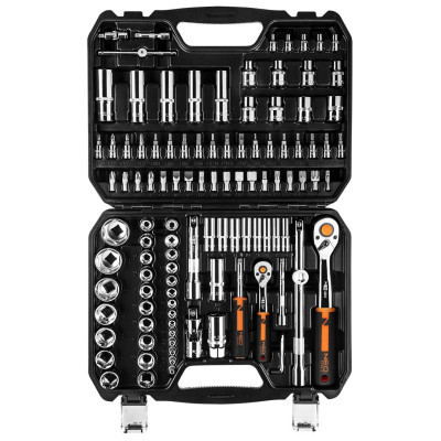 Набір інструментів Neo Tools 110шт, 1/2&quot;, 1/4&quot;, CrV, кейс (10-066)