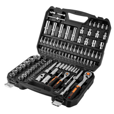 Набір інструментів Neo Tools 110шт, 1/2&quot;, 1/4&quot;, CrV, кейс (10-066)