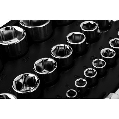 Набір інструментів Neo Tools 110шт, 1/2&quot;, 1/4&quot;, CrV, кейс (10-066)