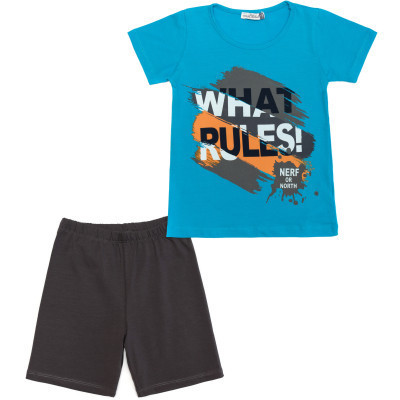 Піжама дитяча Matilda &quot;WHAT RULES!&quot; (M12264-4-140B-blue)