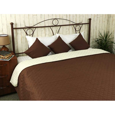 Покривало Руно Двостороннє Барселона шоколадно-молочне 150х212 см (360.52У_Барселона)