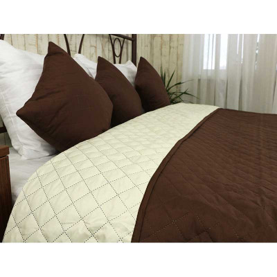 Покривало Руно Двостороннє Барселона шоколадно-молочне 150х212 см (360.52У_Барселона)