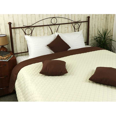 Покривало Руно Двостороннє Барселона шоколадно-молочне 150х212 см (360.52У_Барселона)