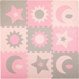 Дитячий килимок MoMi пазл Nebe 90 х 90 cм Pink (AKCE00030)