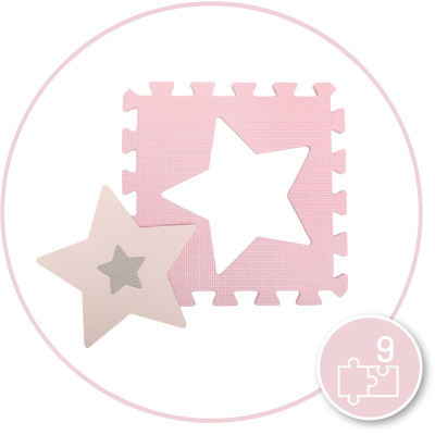 Дитячий килимок MoMi пазл Nebe 90 х 90 cм Pink (AKCE00030)