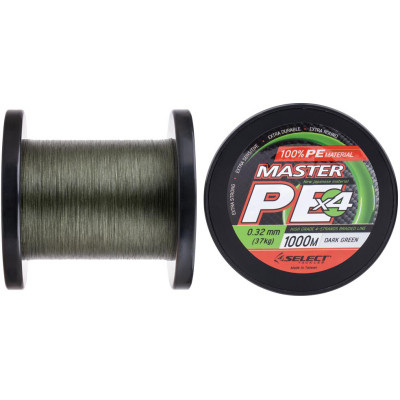 Шнур Select Master PE 1000m Dark Green 0.32mm 37kg (1870.15.94)