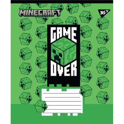 Зошит Yes Minecraft Walls А5 24 аркушів клітинка (767568)
