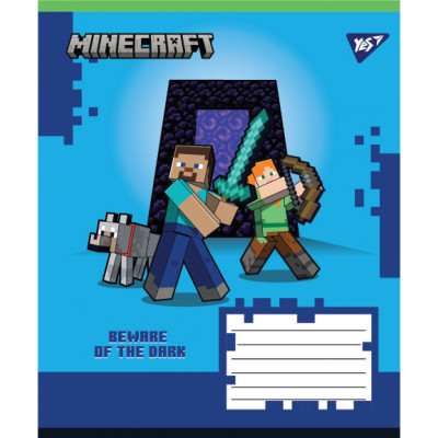 Зошит Yes Minecraft Walls А5 24 аркушів клітинка (767568)