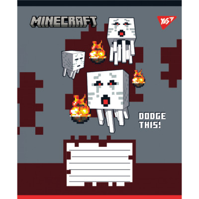 Зошит Yes Minecraft Walls А5 24 аркушів клітинка (767568)