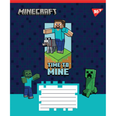 Зошит Yes Minecraft Walls А5 24 аркушів клітинка (767568)