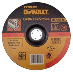 Круг відрізний DeWALT EXTREME, сталь/труби та профілі/кольорові метали, 230х3.0х22.23 мм (DX7987)
