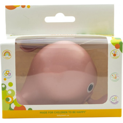 Іграшка для ванної Baby Team Кит Рожевий (9041_рожевий)