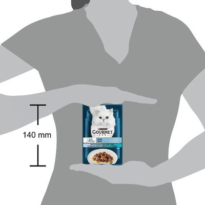 Вологий корм для кішок Purina Gourmet Perle з Океанічною рибою, Тунцем в підливі 85 г (8445291188099)
