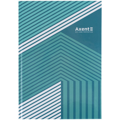 Книга записна Axent Lines А4, 96 аркушів, клітинка, зелена (8422-582-A)
