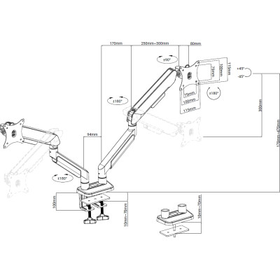 Кронштейн Anda Seat AD-W-A9-2S-BB