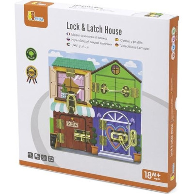 Розвиваюча іграшка Viga Toys Бізіборд PolarB Будиночок (44653)