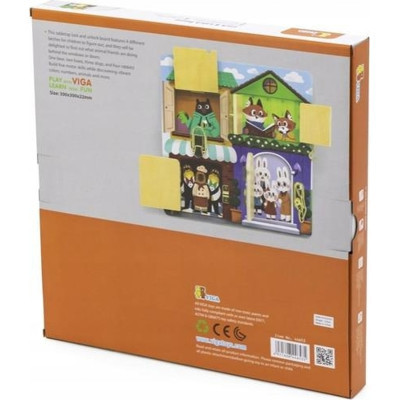 Розвиваюча іграшка Viga Toys Бізіборд PolarB Будиночок (44653)