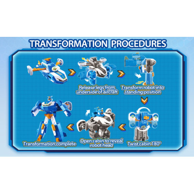 Трансформер Super Wings Міні Повітряна База Робот (EU760288)