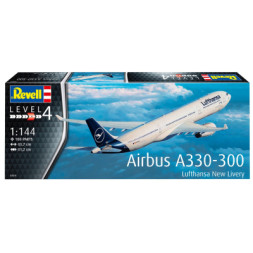 Збірна модель Revell Літак Airbus A330-300 Lufthansa рівень 4 масштаб 1:144 (RVL-03816)