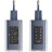 Зарядний пристрій Acefast 3xUSB 65W (2xUSB-C+USB-A) Gan A45 Fast Charger Mountain mist (6974316282099)