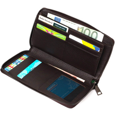 Сумка Bond Accessories З одним відділенням з натуральної шкіри Коричнева (22032)